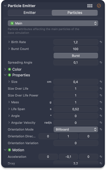 Particle configurations