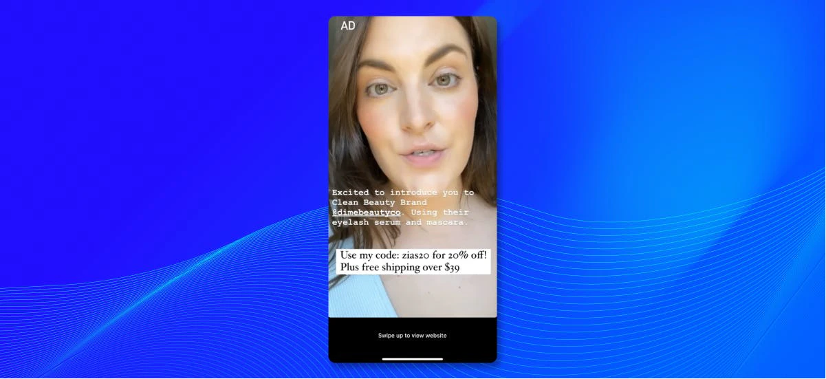 Example of influencer streaming