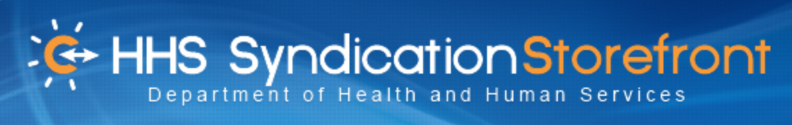 HHS Content Syndication  logo
