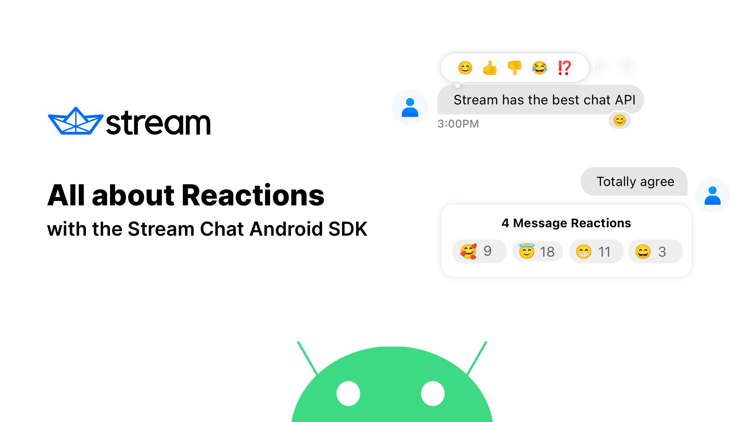 Reactions with the Stream Chat Android SDK