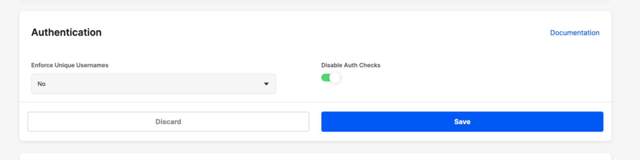 Authentication Section Stream Dashboard