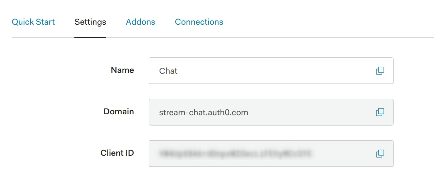 Auth0 Settings