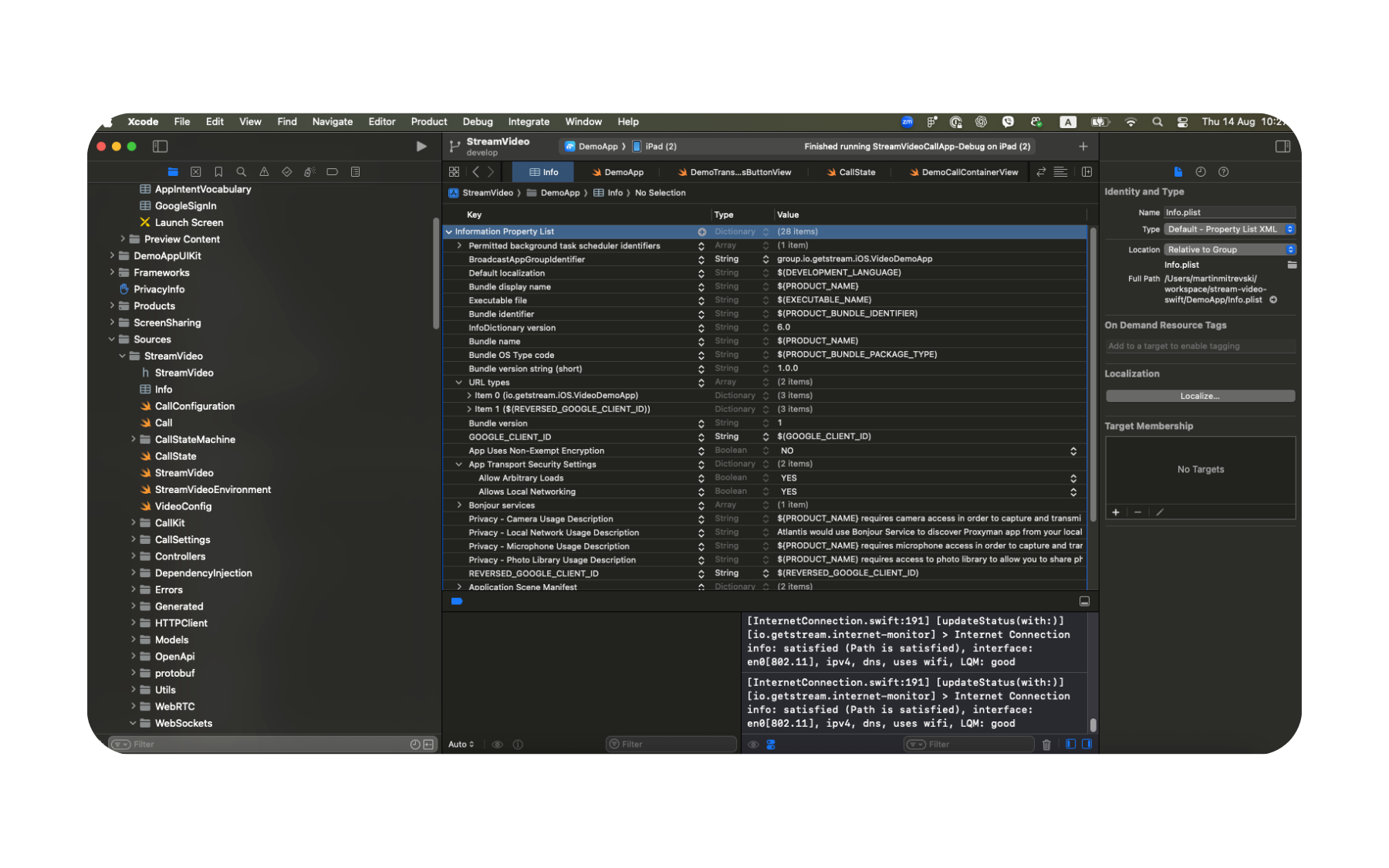 Configure App Capabilities & Permissions