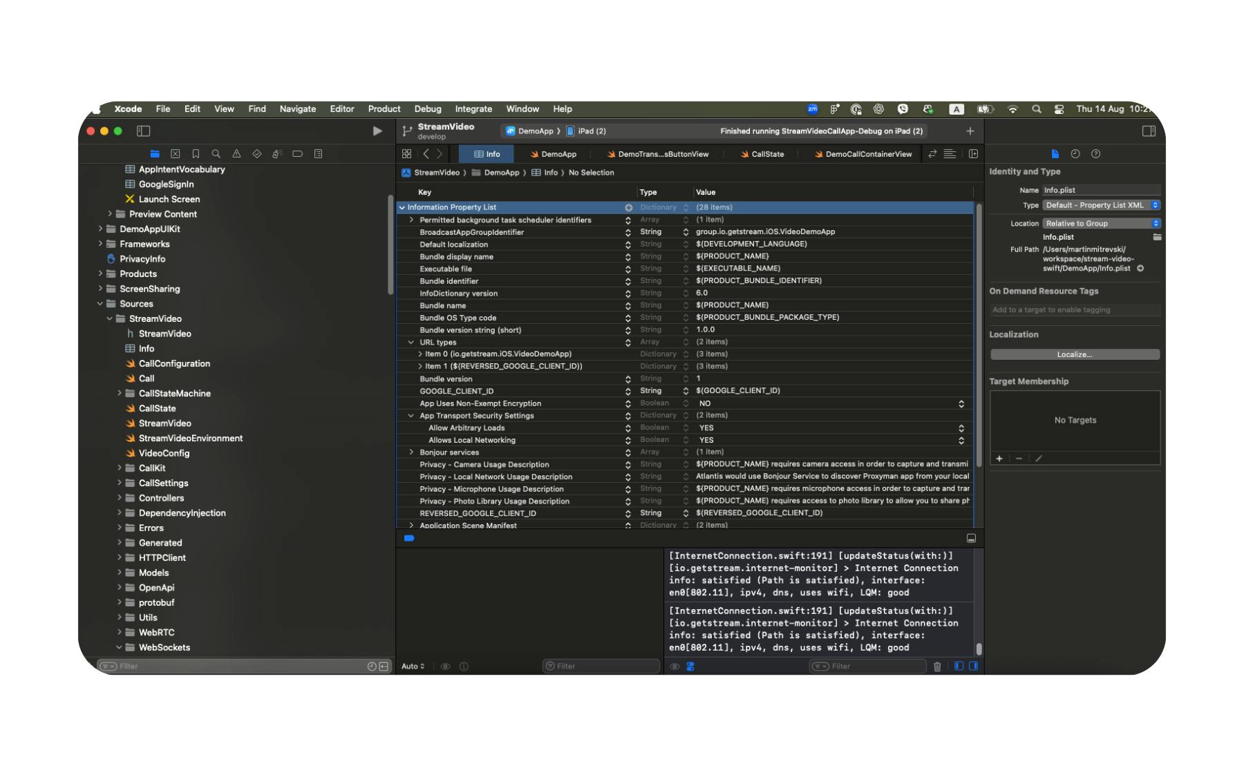 Configure App Capabilities & Permissions
