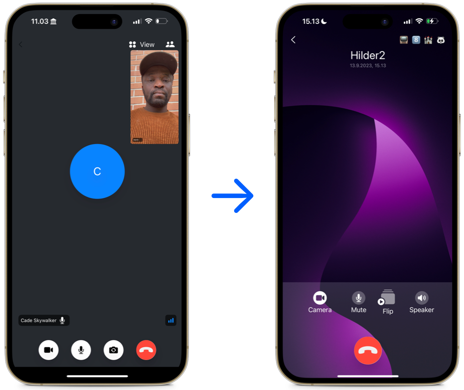 Custom Active Call Screen