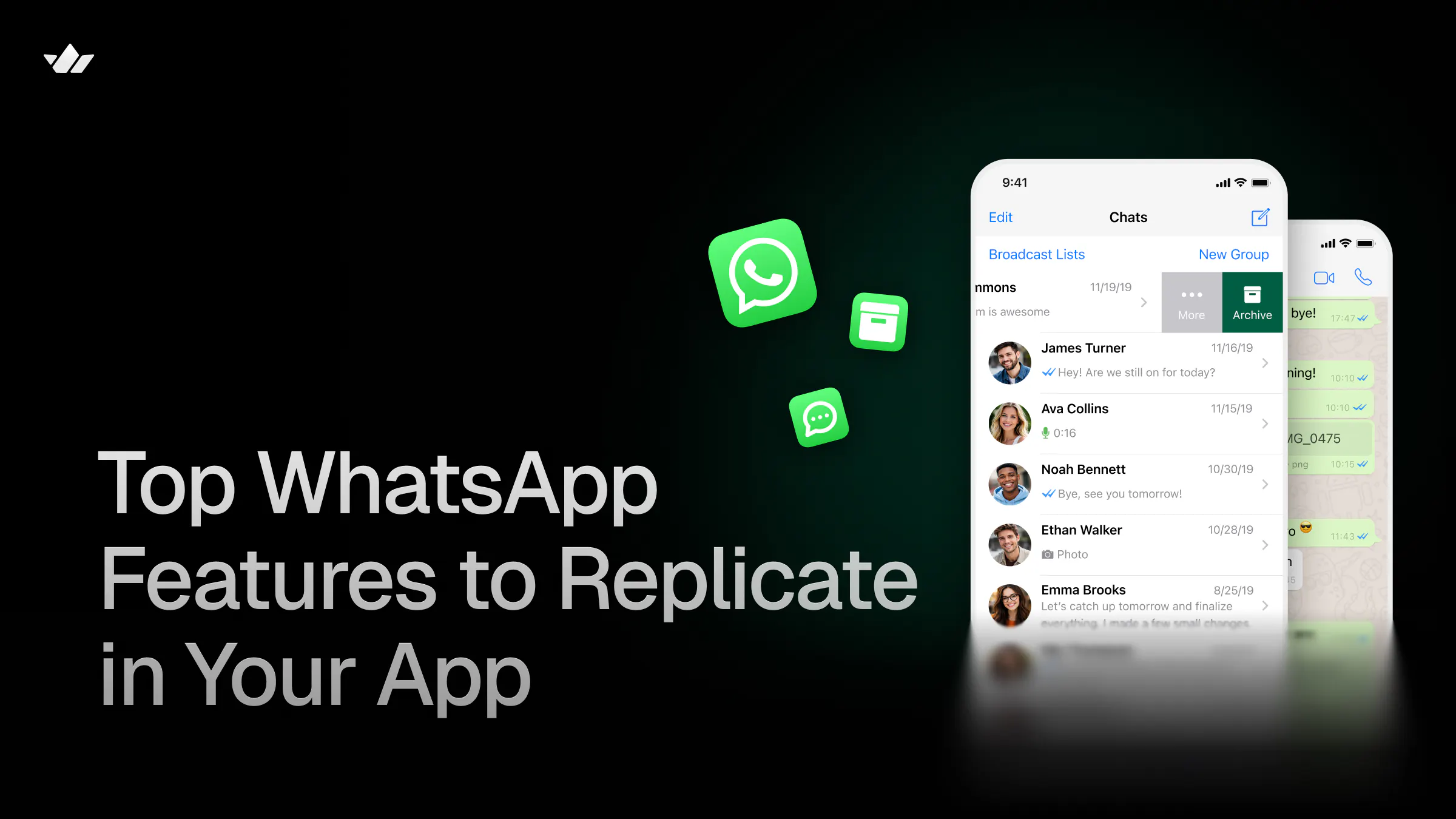 Top WhatsApp Features to Replicate in Your App cover image