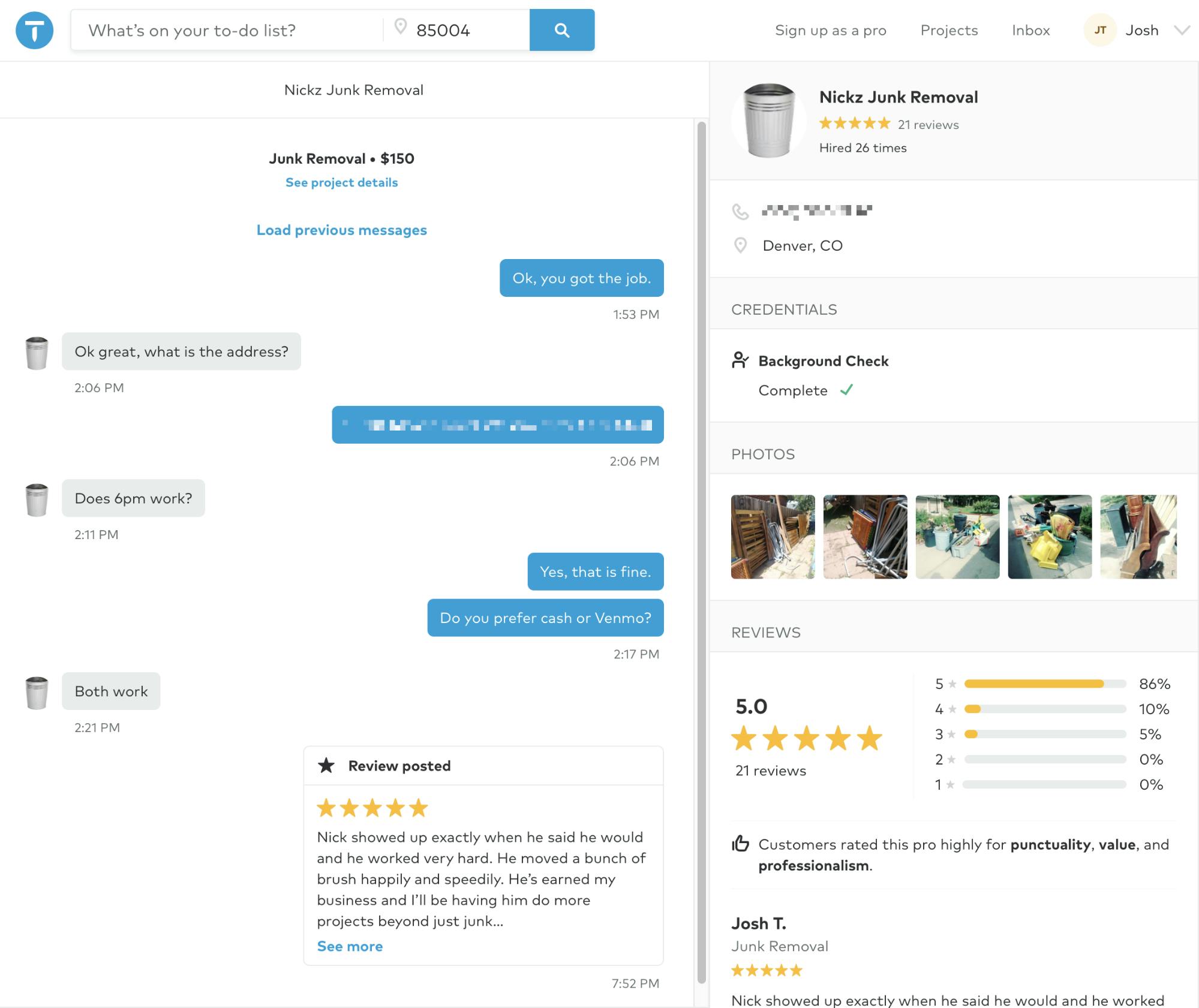 in app chat direct messaging and bot review