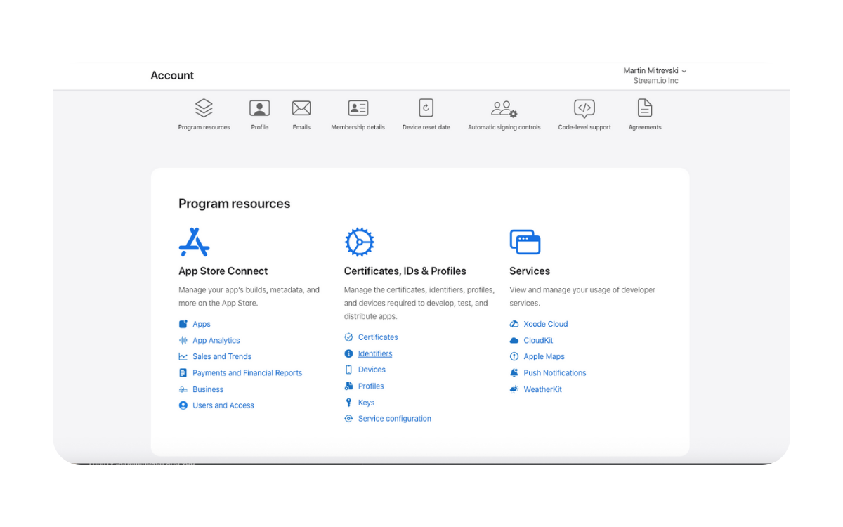 Enroll in the Apple Developer Program