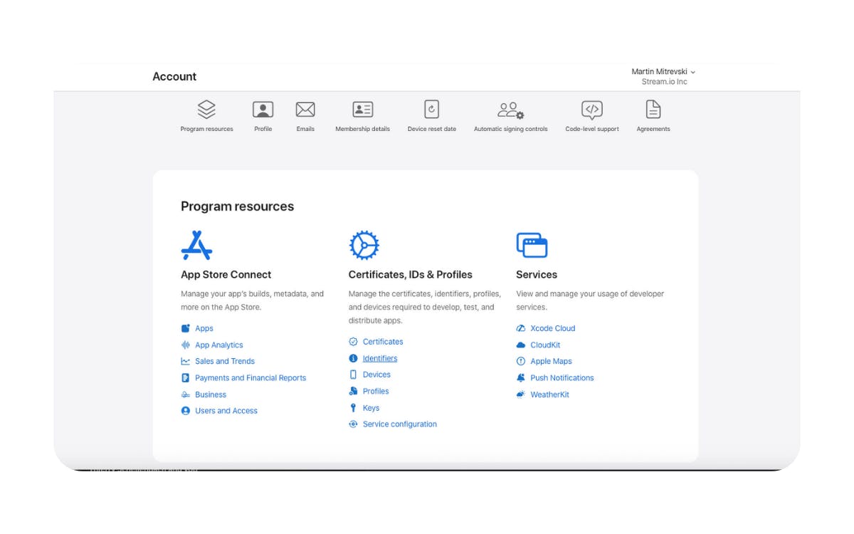 Enroll in the Apple Developer Program