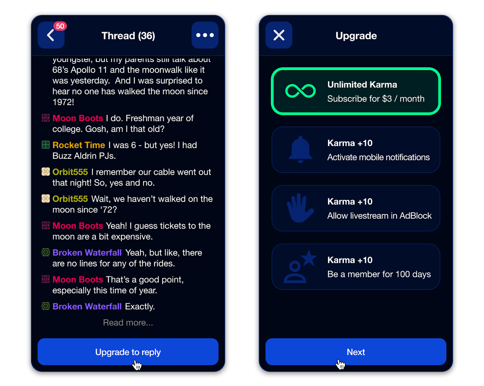 Exploring Livestream Chat UX: Threads and Replies