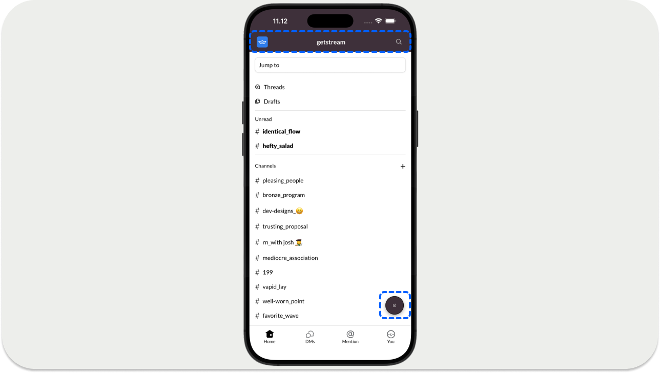 Top Bar and Floating Action Button