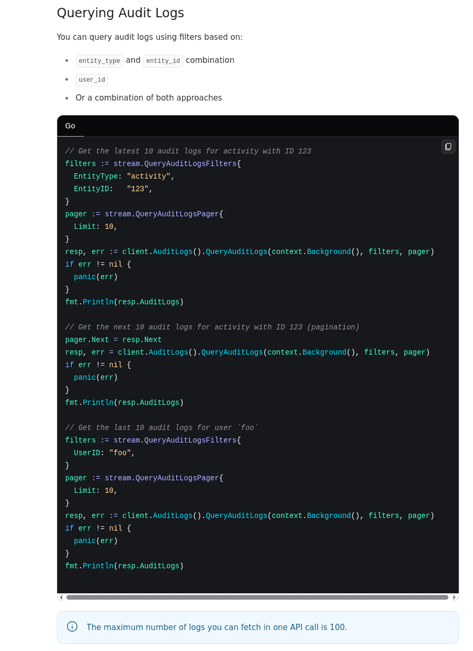 Stream Changelog