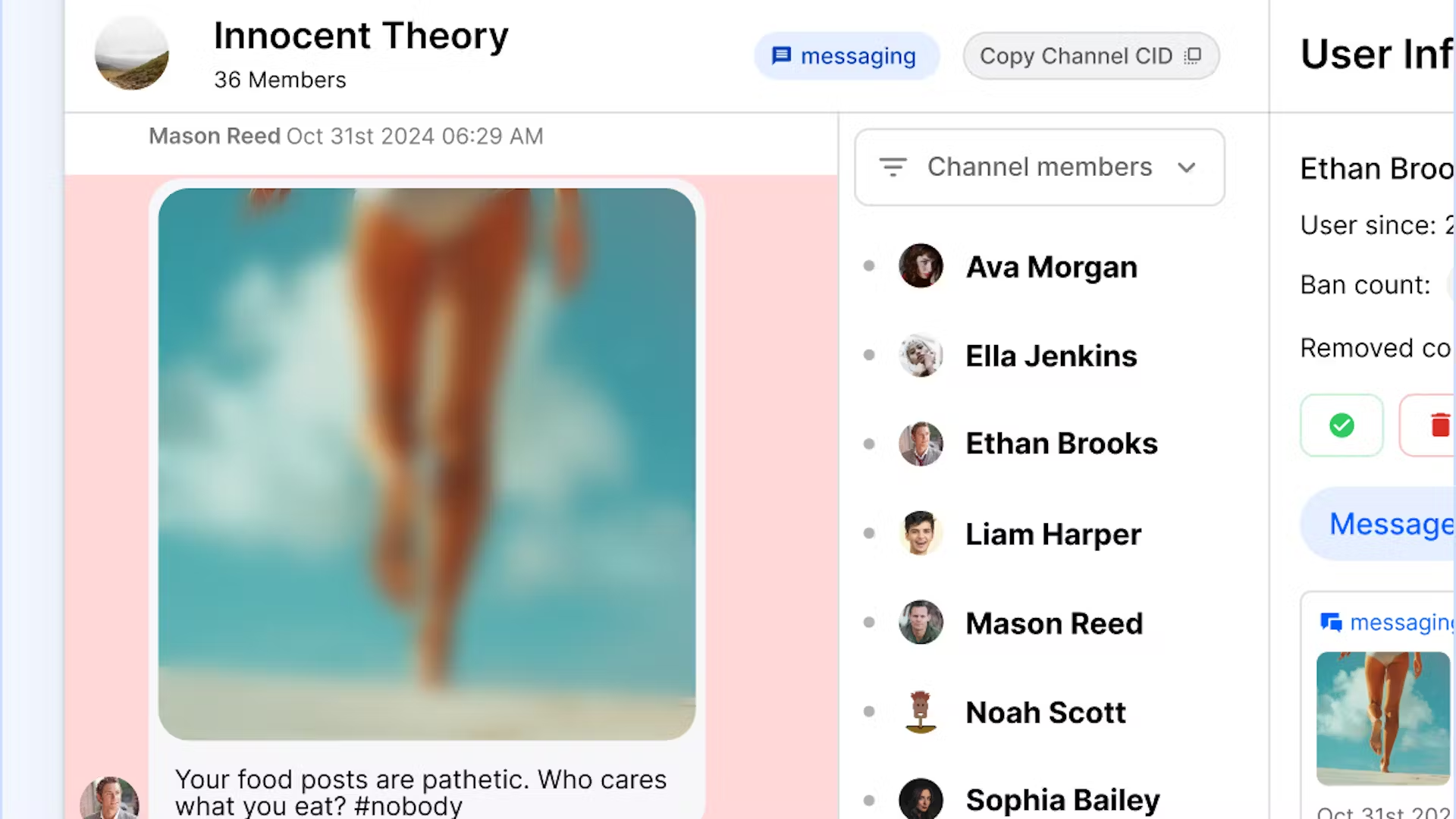 Stream's AI Moderation dashboard