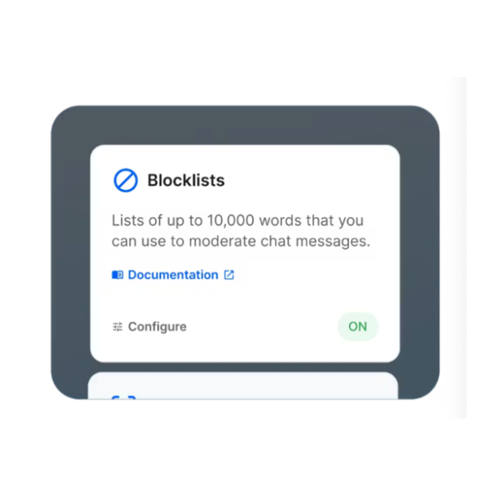 Blocklist in a moderation system