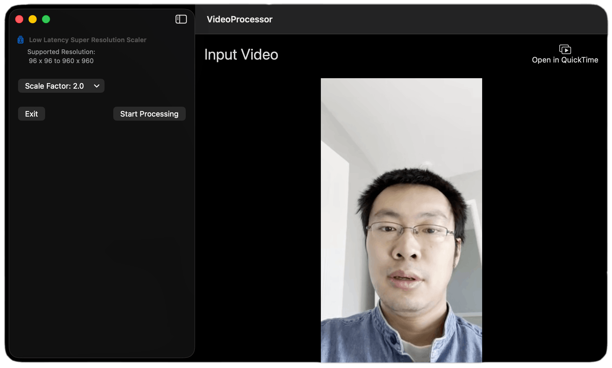 Apply a Low Latency Super Resolution Filter