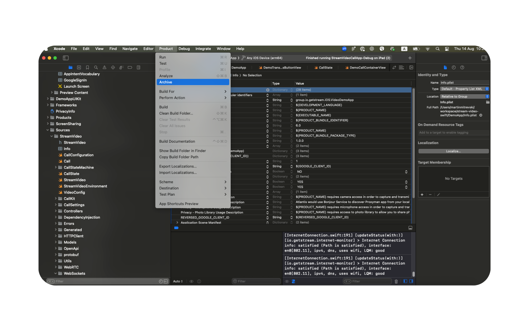 Archive and Upload Your Build via Xcode