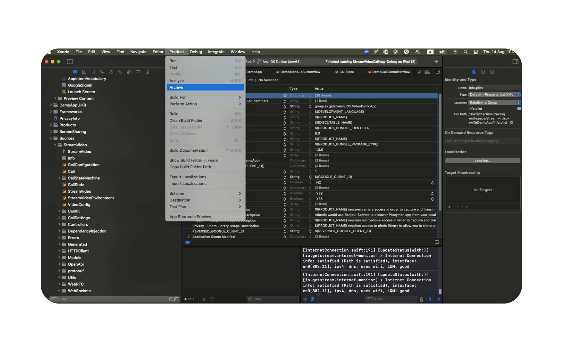 Archive and Upload Your Build via Xcode