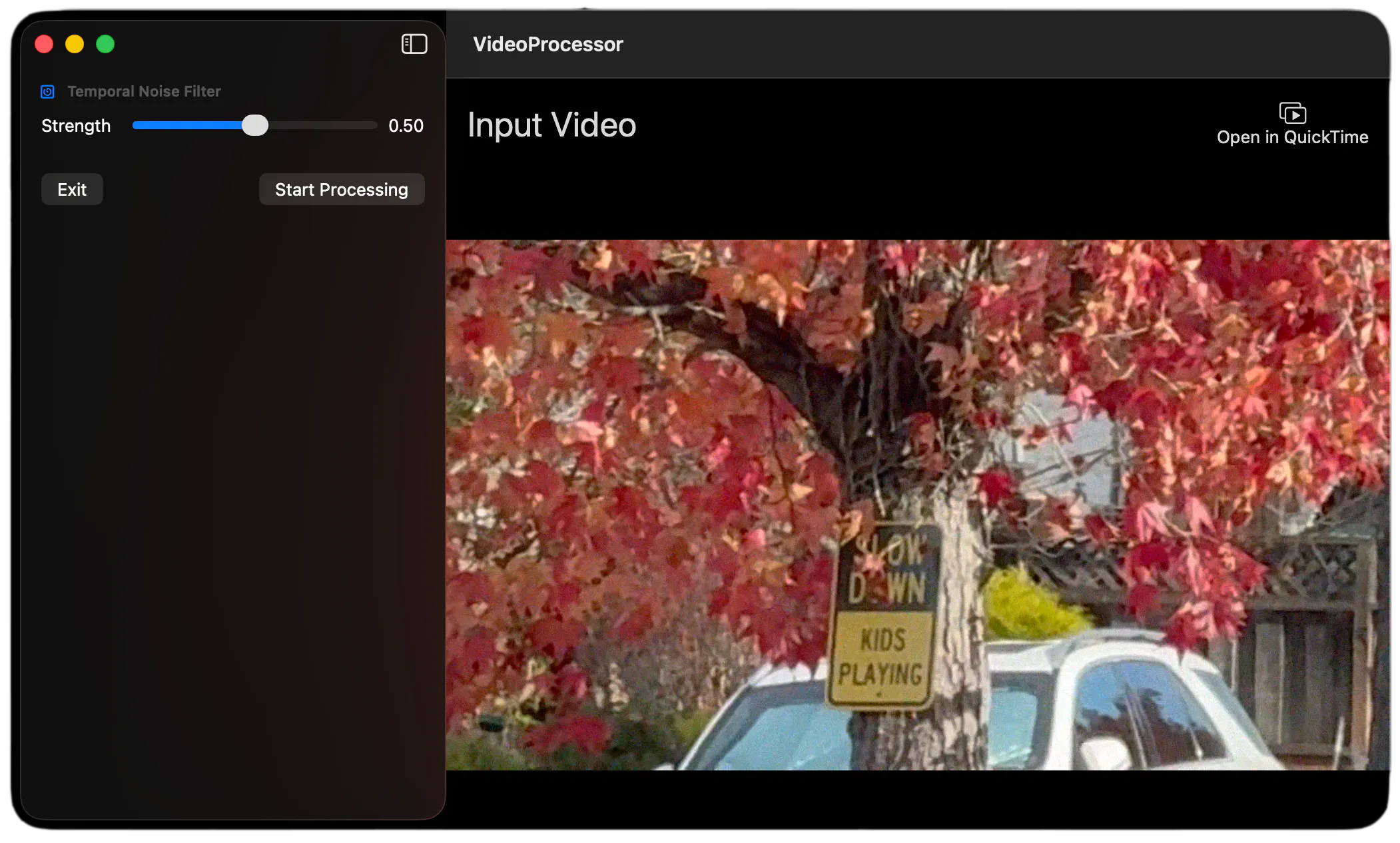 Add a Temporal Noise Filter