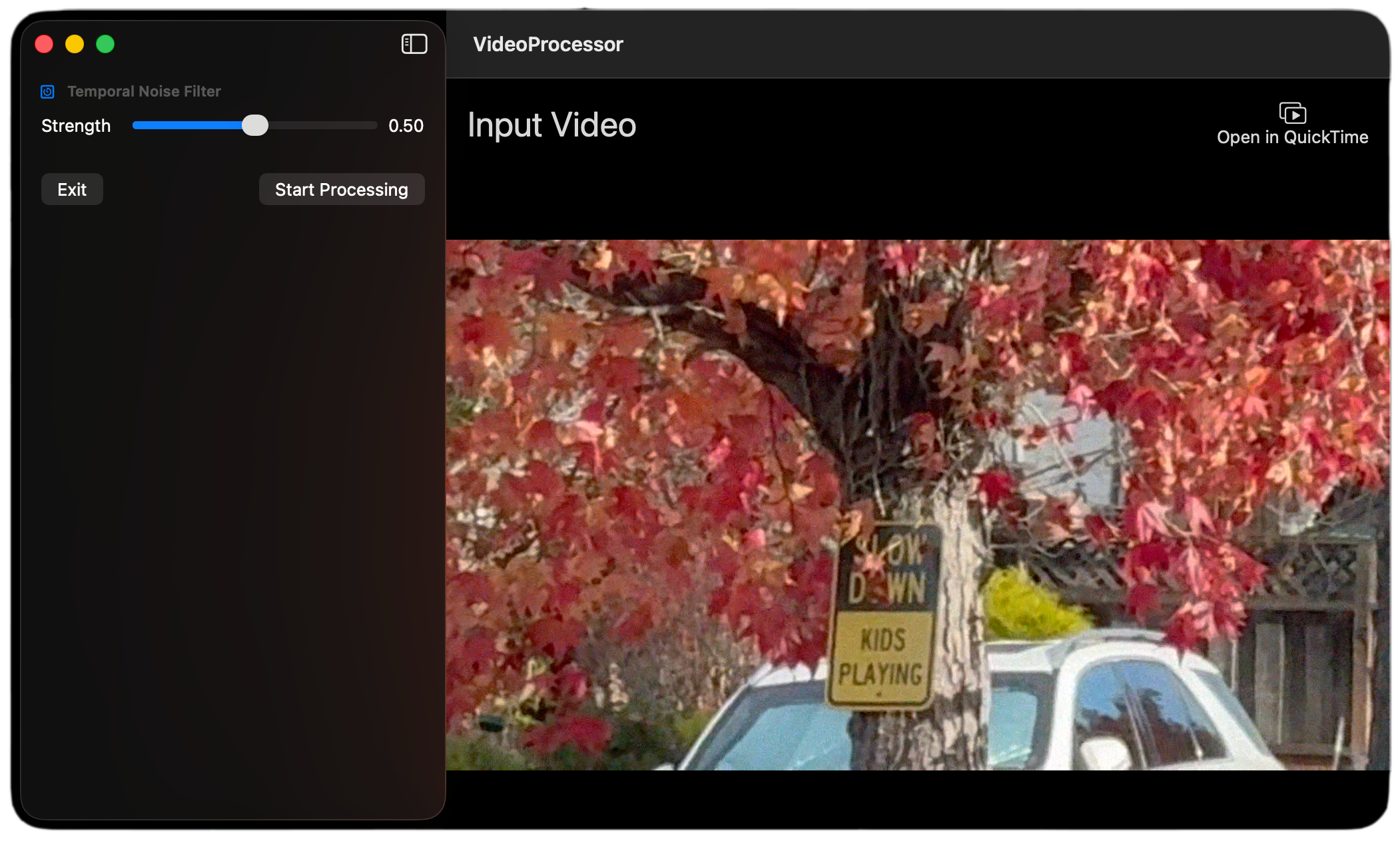 Add a Temporal Noise Filter
