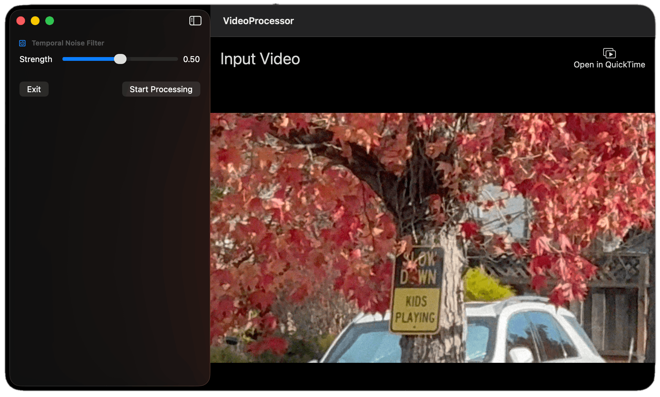 Add a Temporal Noise Filter