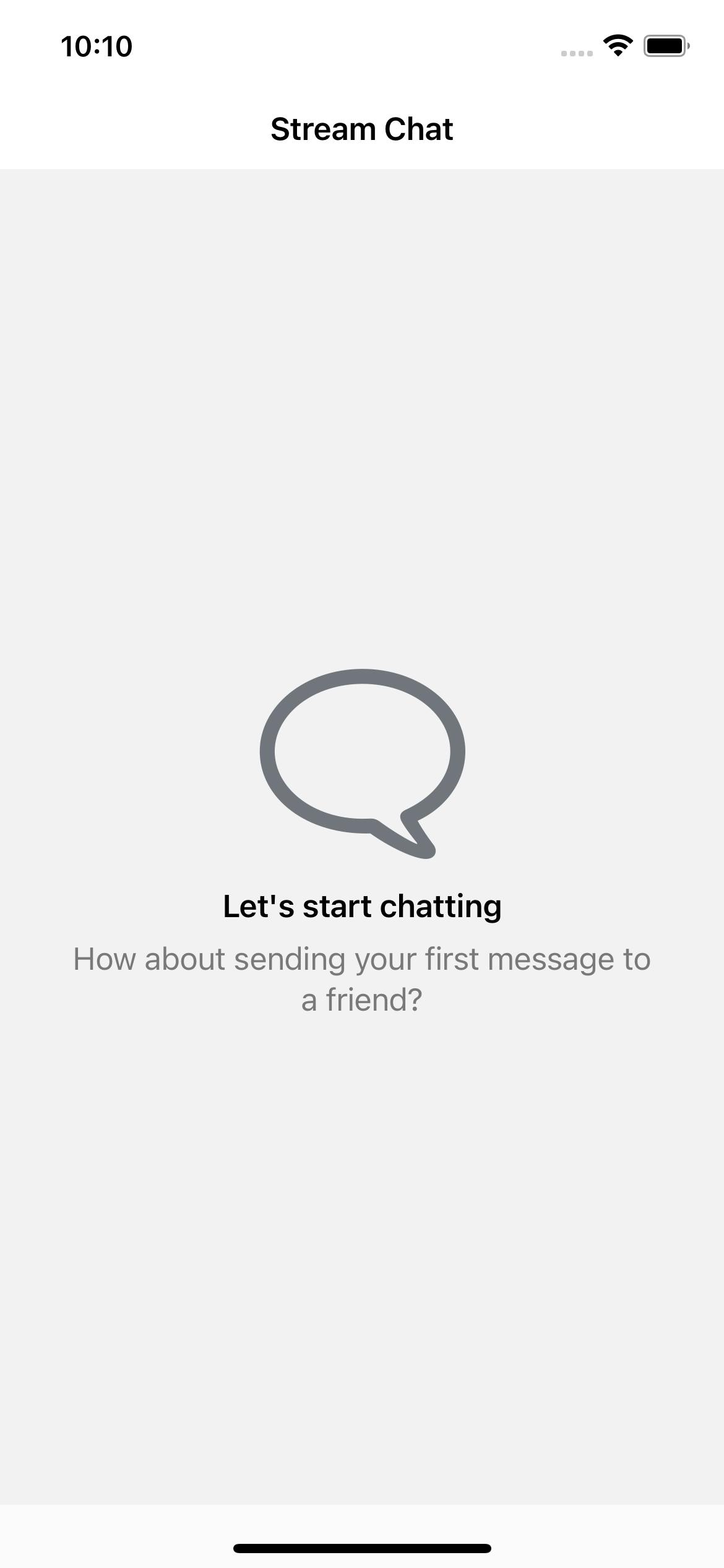 Chat screen