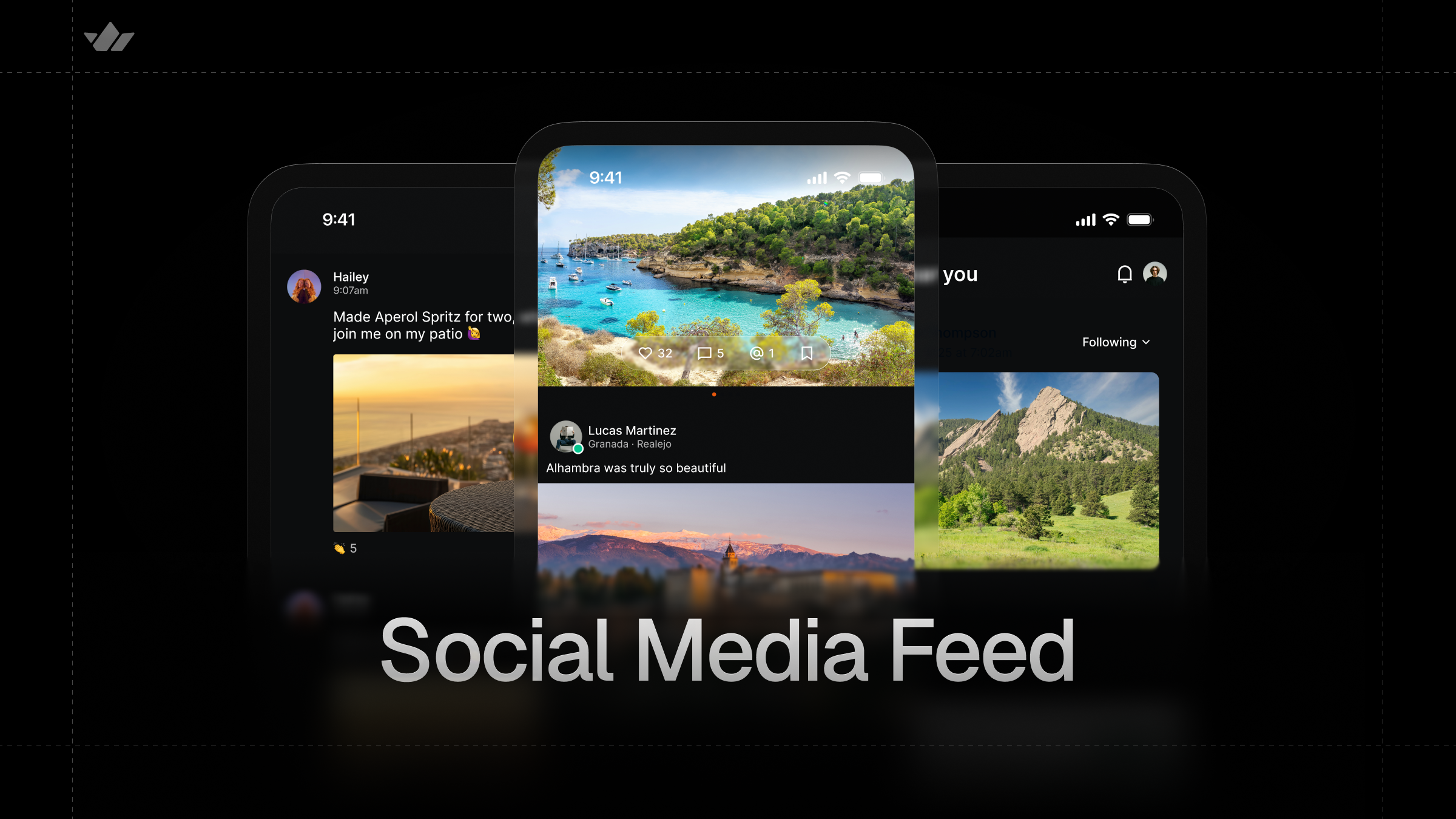 What is a social media feed cover image