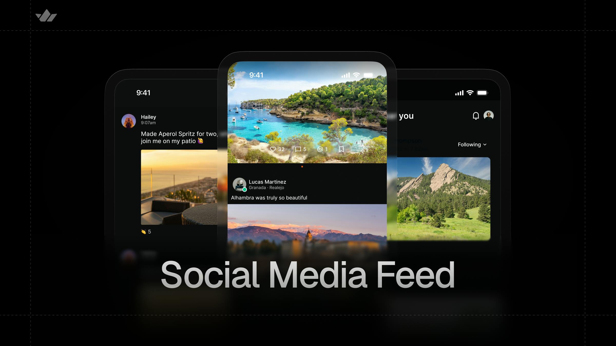 What is a social media feed cover image