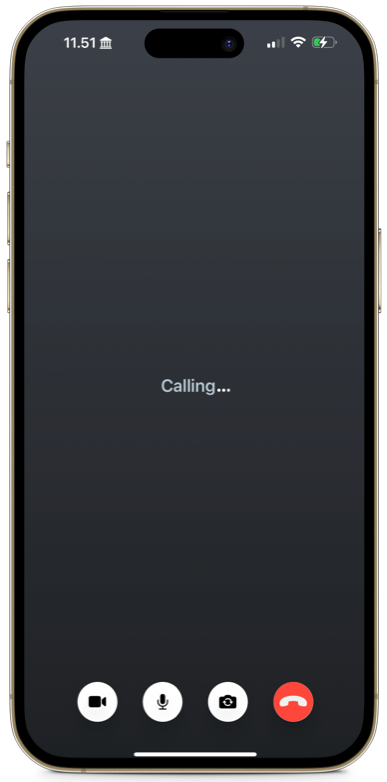 Default incoming call screen