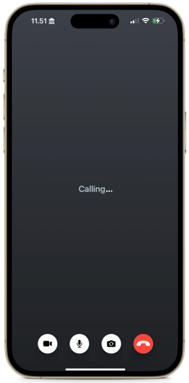 Default incoming call screen