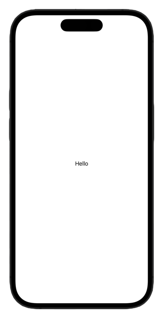 Empty Preview with only "Hello"