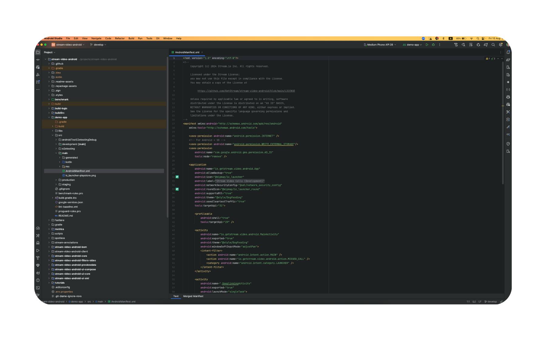 Manage Permissions in AndroidManifest.xml