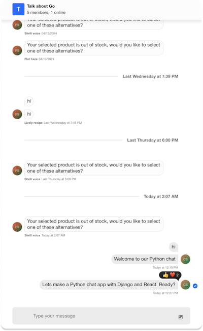 Build a Python Chat App with Django and React