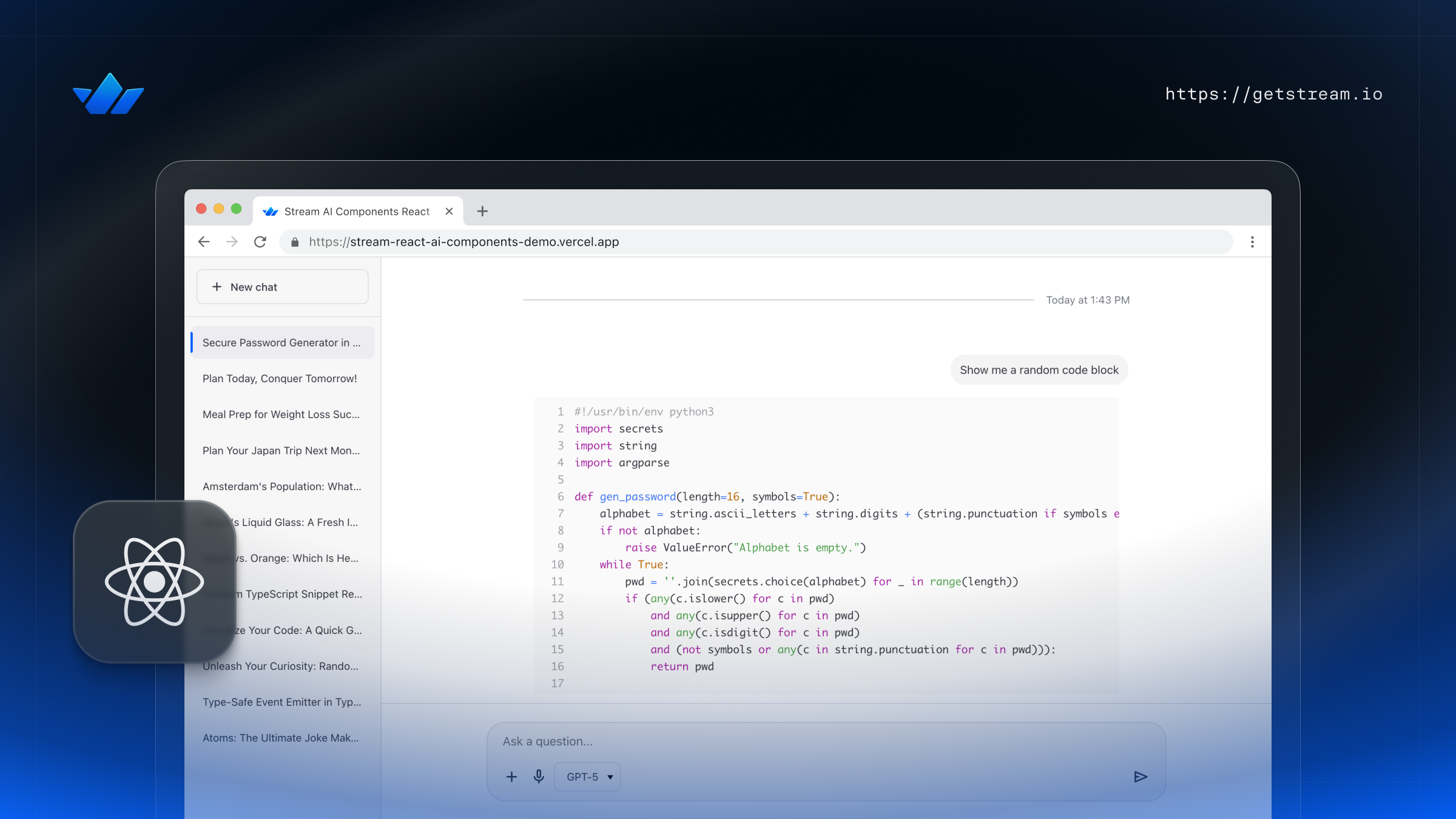 Build an AI Assistant with React