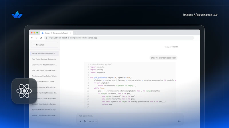 Build an AI Assistant with React