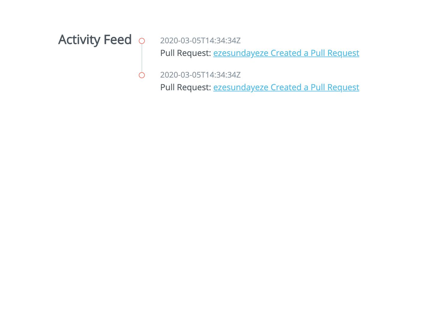 Activity Feed - Example