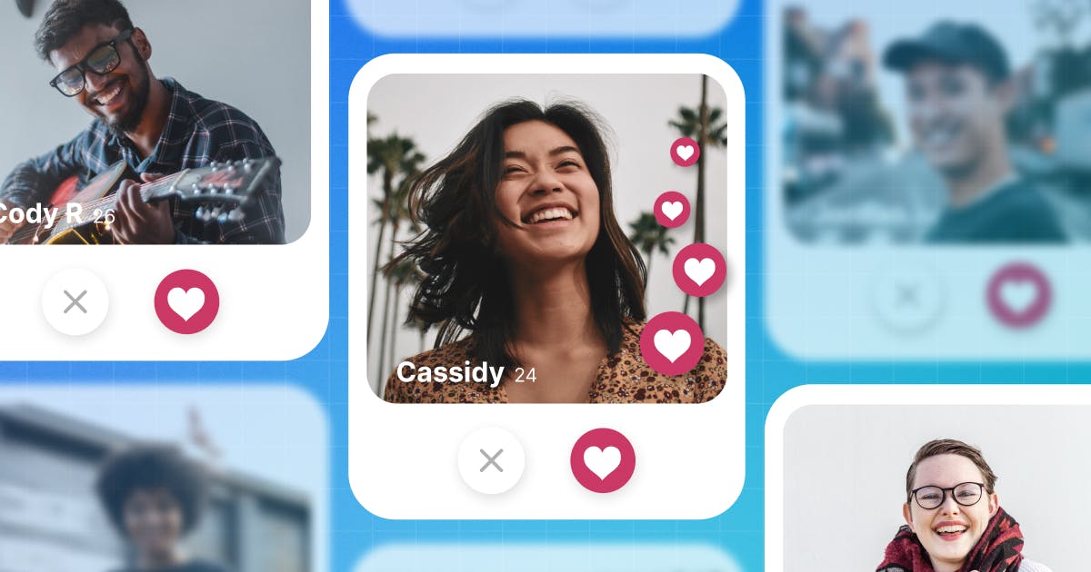 Dating app interface