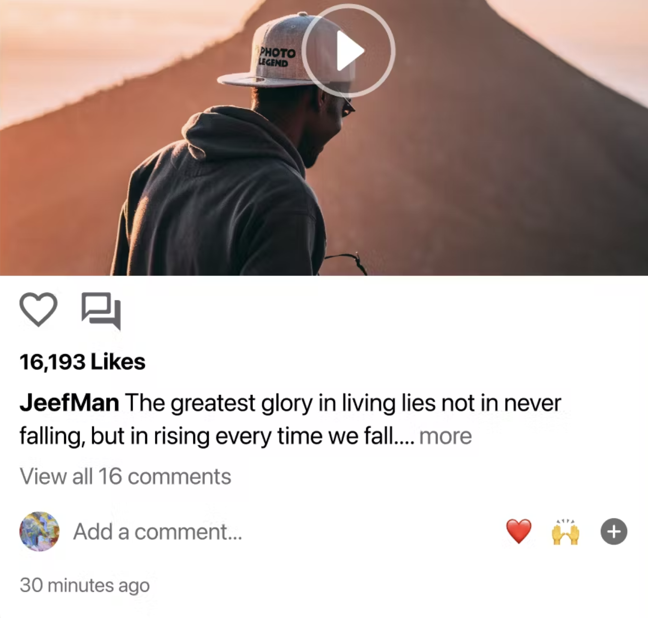 Instagram post from JeefMan