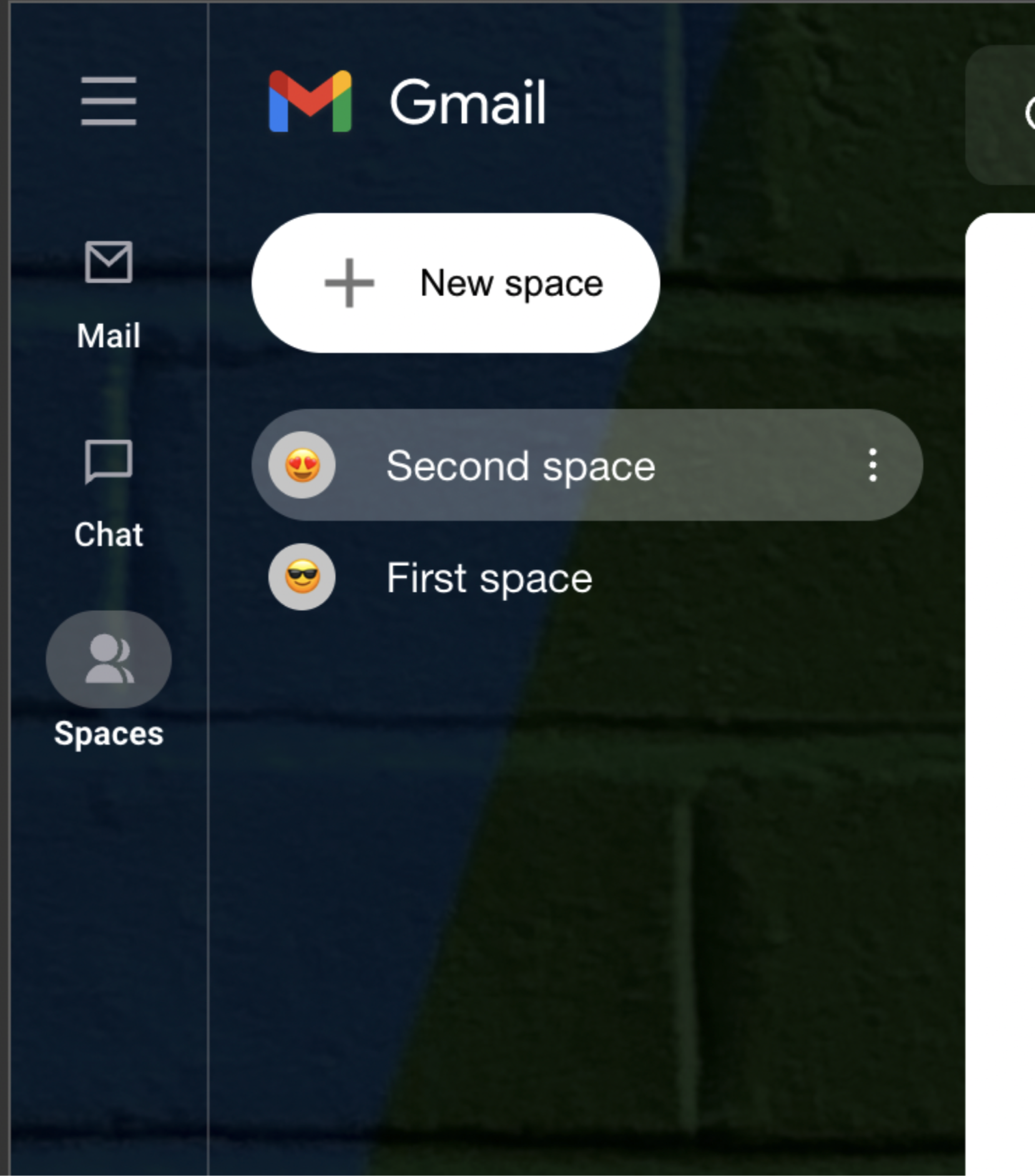 SpacesList showing a channel that a user joined from the BrowseSpaces modal