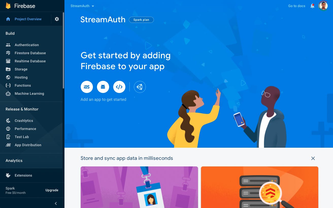 StreamAuth app created