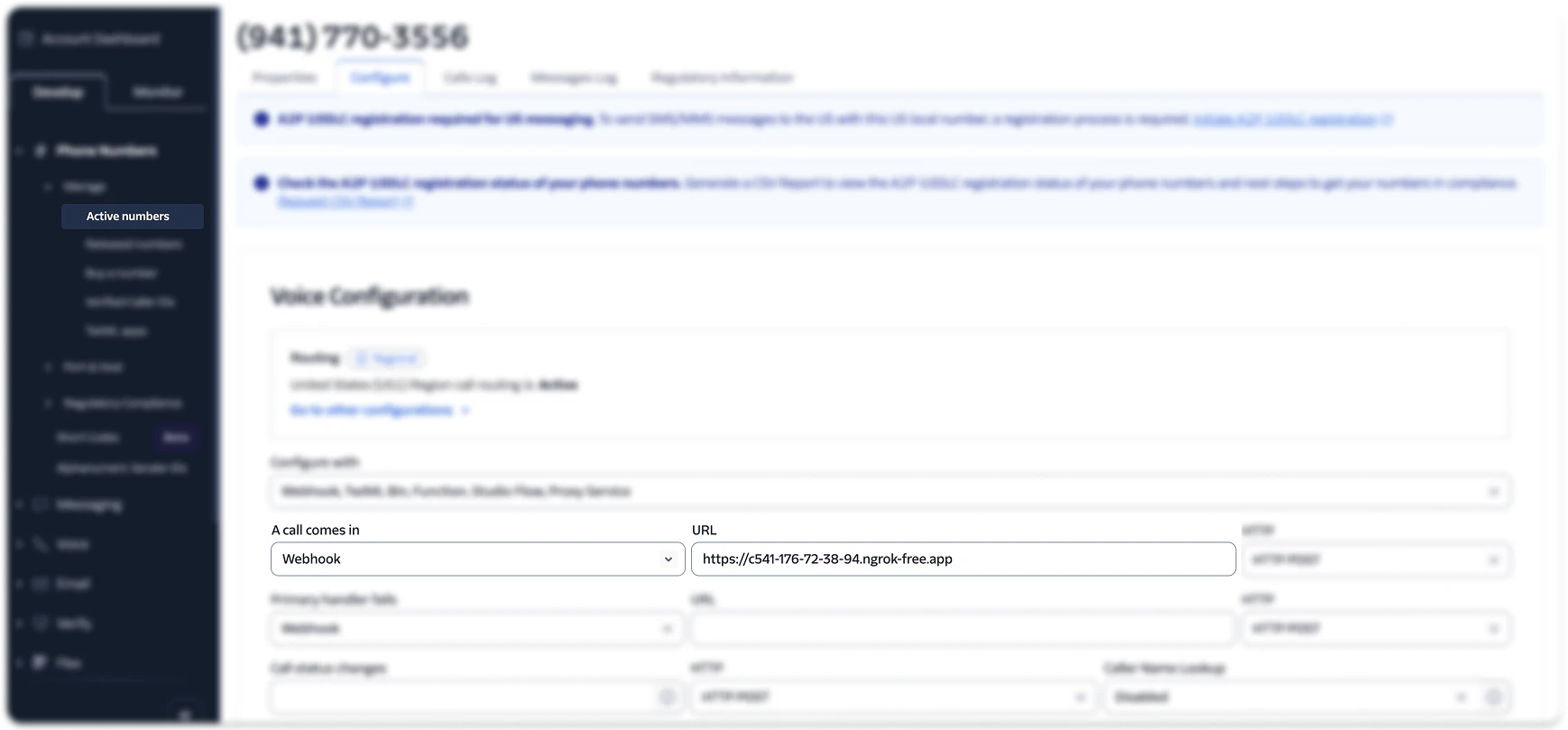 Twilio Phone Number