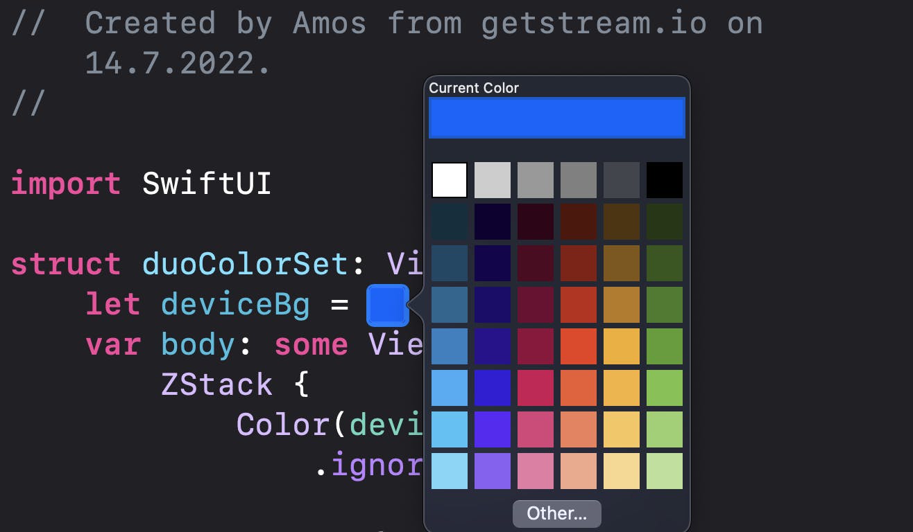 Color categories