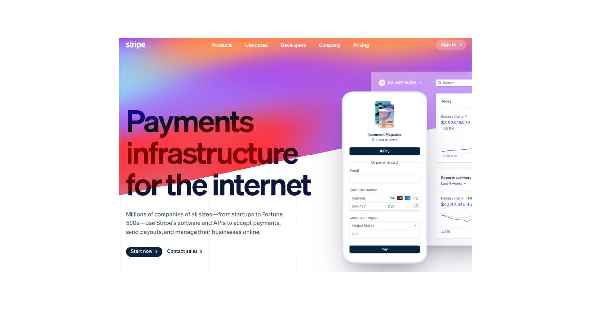 Stripe API for Fintech Apps