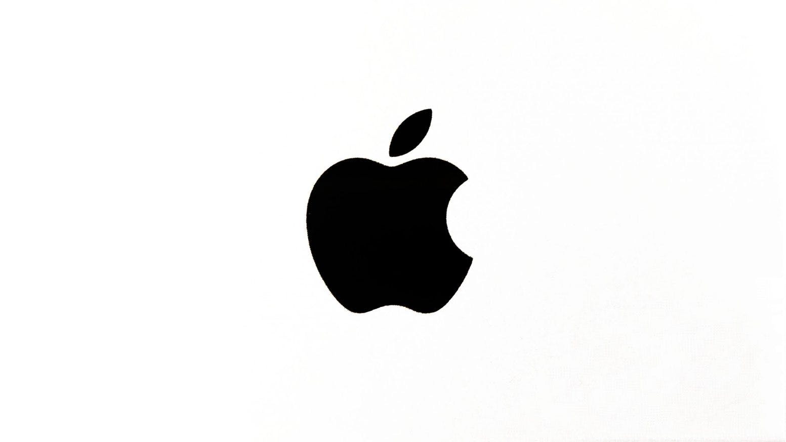 Image shows apple logo