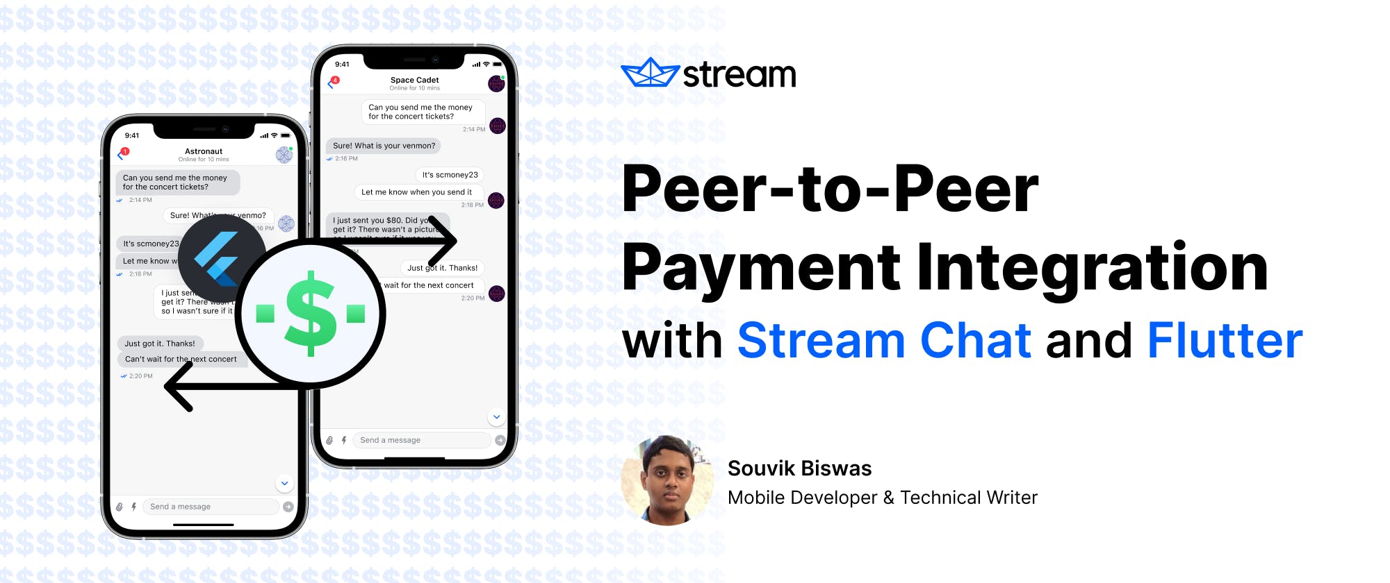 peer to peer payment stream chat app