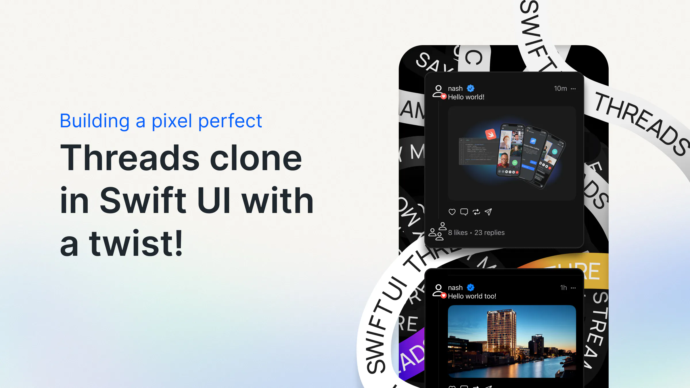 Build a Pixel Perfect Threads Clone in Swift UI: With a Twist!