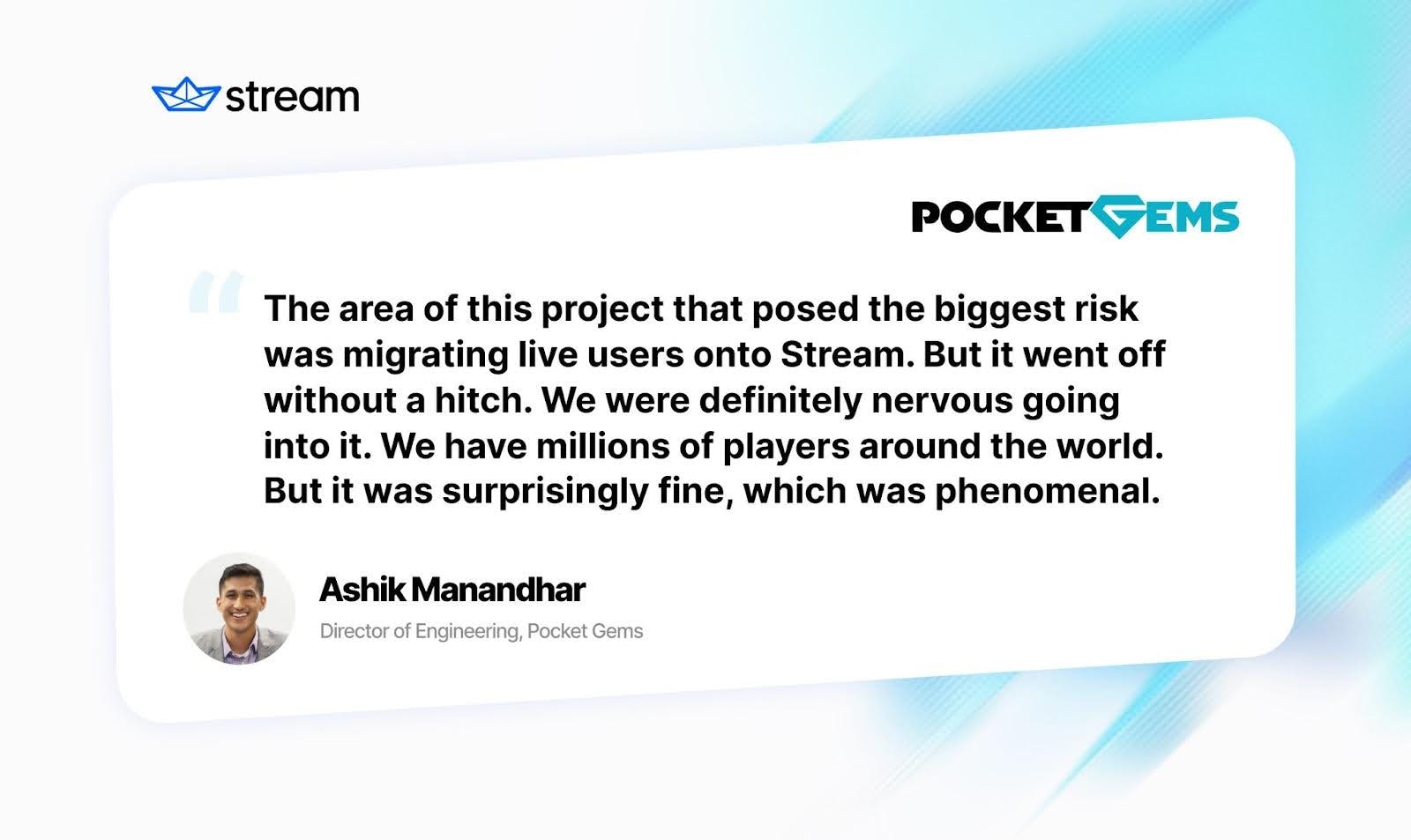 PocketGems Testimonial