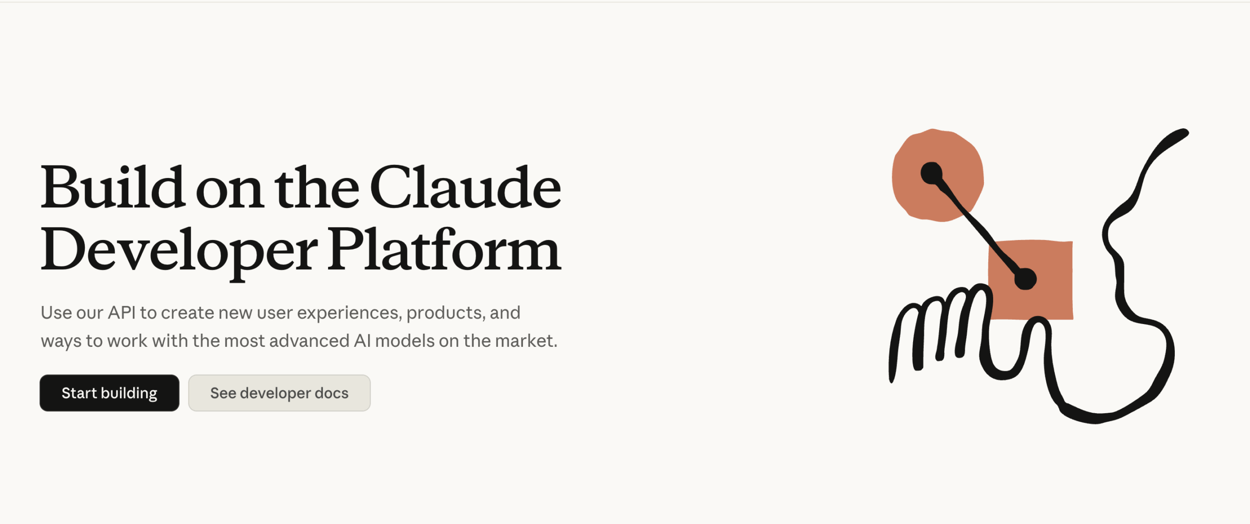 Claude AI landing page