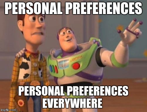 Toy Story "personal preferences everywhere" meme