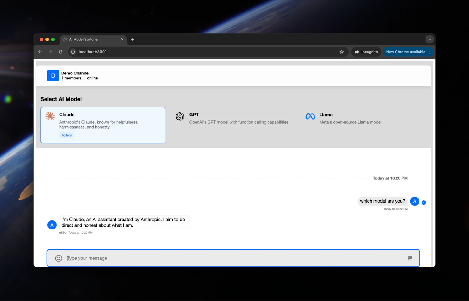 Build a Multi-Model AI Chat App with Stream: Switch Between LLMs in ...