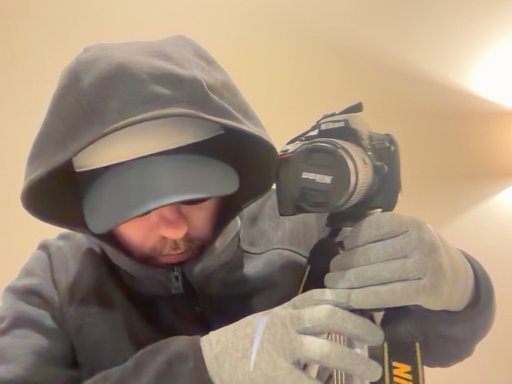 Nefarious intruder caught on a webcam